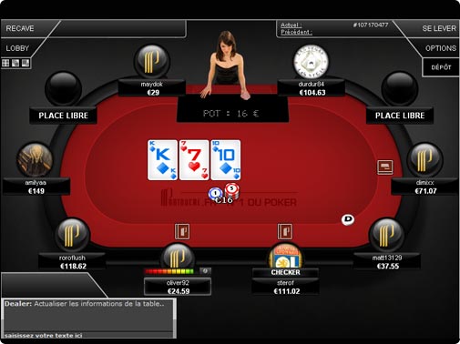 Table Partouche Poker