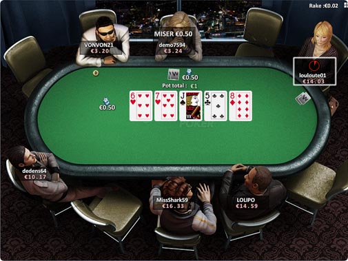 Table Winga Poker