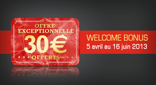 bonus 30€ PMU Poker