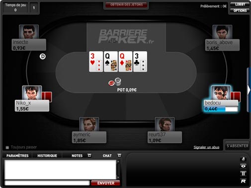 Table Barriere Poker